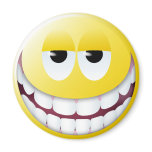 Huge Smile Smiley Face Refrigerator Magnets