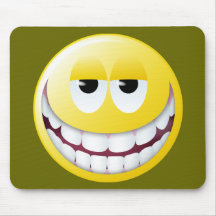 Huge Smile Smiley Face Mouse Pads