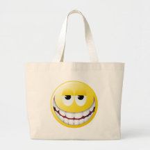 Huge Smile Smiley Face Tote Bag