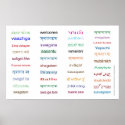 HUGE Welcome in Languages of INDIA - 5 Sizes ! posters