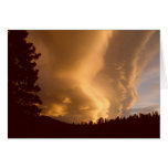 Huge Yellow Clouds Sunset Card