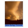 Huge Yellow Clouds Sunset Card