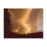 Huge Yellow Clouds Sunset Postcard