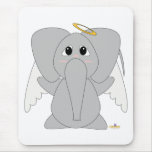 Huggable Angel Elephant Mouse Pads