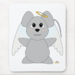 Huggable Angel Grey Mouse mousepads