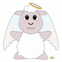 Huggable Angel White Sheep