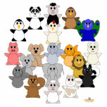 Huggable Animal Peace Sign photo sculptures