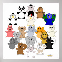 Huggable Animal Peace Sign