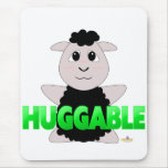Huggable Black Sheep Green Huggable Mouse Pads