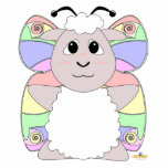Huggable Butterfly White Sheep photo sculptures