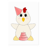 Huggable Chicken Birthday Girl business cards