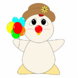 Huggable Chicken Clown photo sculptures