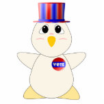 Huggable Chicken Voting photo sculptures