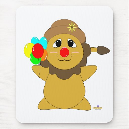 Huggable Clown Lion Mousepads