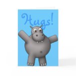 Huggable Hippo Card