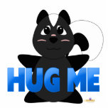 Huggable Skunk Blue Hug Me photo sculptures