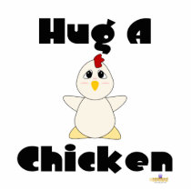 Huggable White Chicken Hug A Chicken