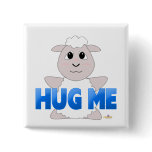 Huggable White Sheep Blue Hug Me