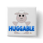 Huggable White Sheep Blue Huggable