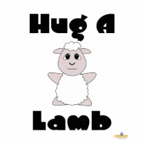 Huggable White Sheep Hug A Lamb