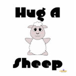 Huggable White Sheep Hug A Sheep photo sculptures