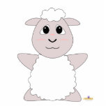 Huggable White Sheep photo sculptures