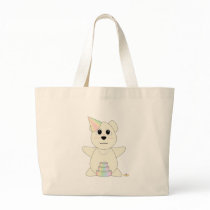 HuggablePastelBirthdayPolarBear Bag
