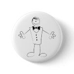 Hugging Groom With Open Arms buttons