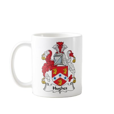 Hughes Family Crest Coffee Mug by coatsofarms