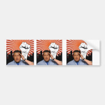 Hugo Chavez - Hugo Salutes style Bumper Stickers