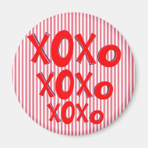 Hugs And Kisses Fridge Magnets