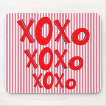 Hugs And Kisses Mouse Pads
