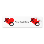 Hugs & Kisses Heart bumper stickers
