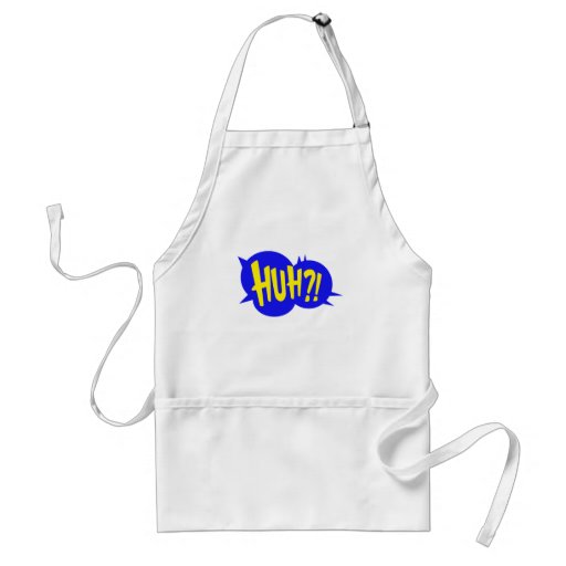 HUH! COMIC BOOK SPEECH BUBBLE APRON