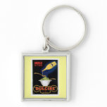 Huile De Table Dulcine Vintage Food Ad Art keychains