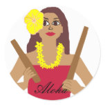 Hula Dancer, Aloha stickers