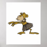 hula dancing monkey posters