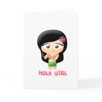 Hula Girl Card