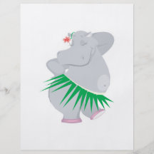 hula hippo full color flyer