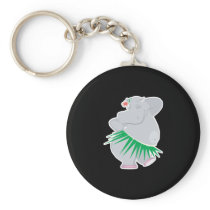 hula hippo keychain
