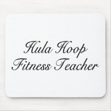 Hula Hoop Fitness Teacher Mouse Pads