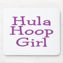 Hula Hoop Girl Mouse Pads
