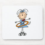 Hula Hoop Girl Mousepad