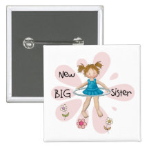 Hula Hoop New Big Sister Buttons