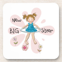 Hula Hoop New Big Sister Coasters