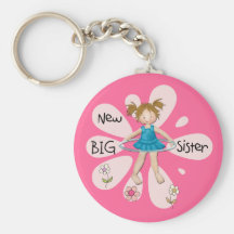 Hula Hoop New Big Sister Keychains