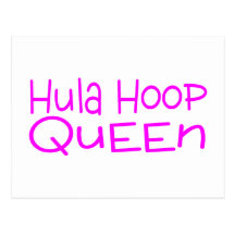 Hula Hoop Queen Postcards
