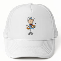 Hula Hoop Stick Figure T-shirts and Gifts Trucker Hats