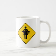 Hula Hoop Zone Highway Sign Coffee Mug