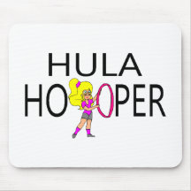 Hula Hooper Girl Mousepads